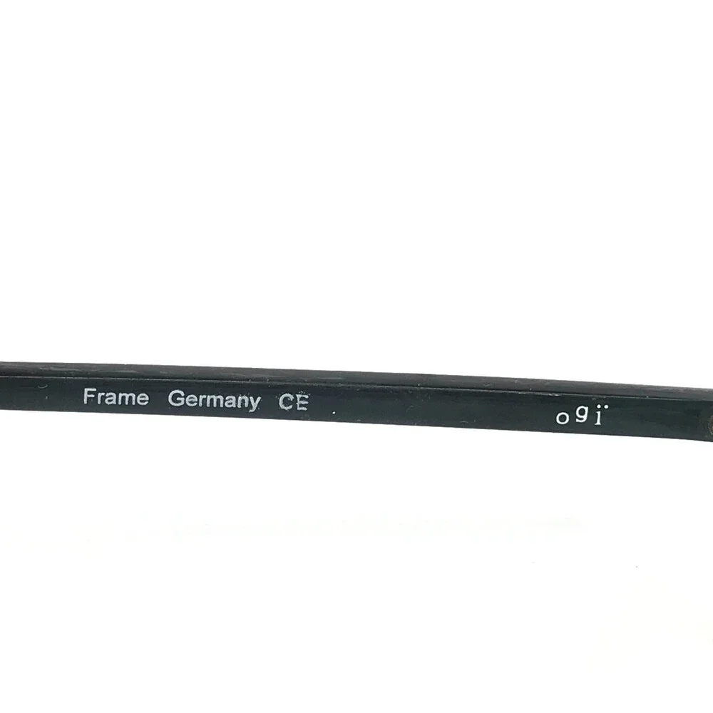 ogi Petite Eyeglasses Frames MOD. A7010 COL. 117 Black Gray Oval 43-18-140